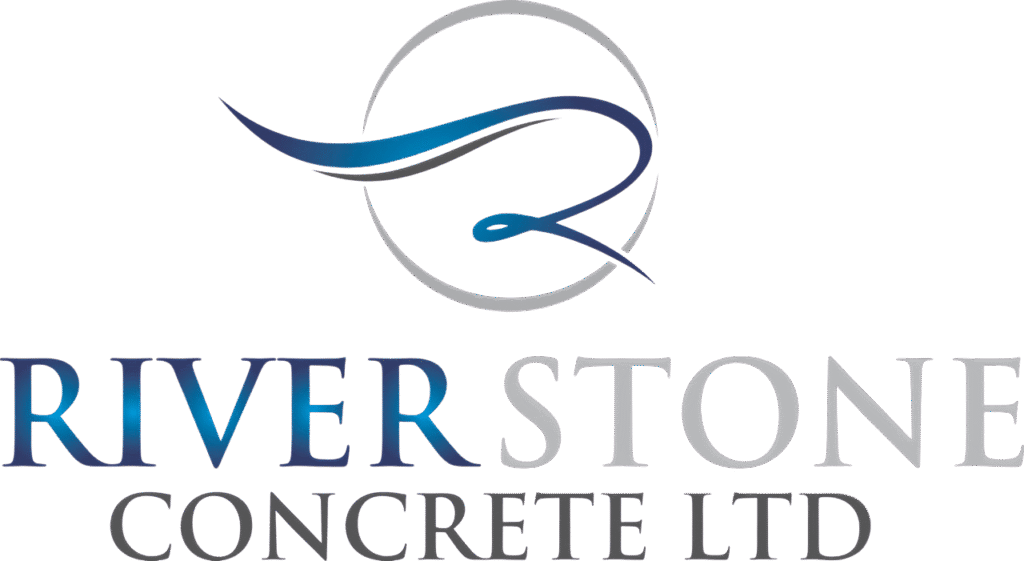 river stone concrete logo
